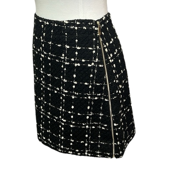 Ted Baker London Chele Tweed Mini Skirt Black - Picture 3 of 5